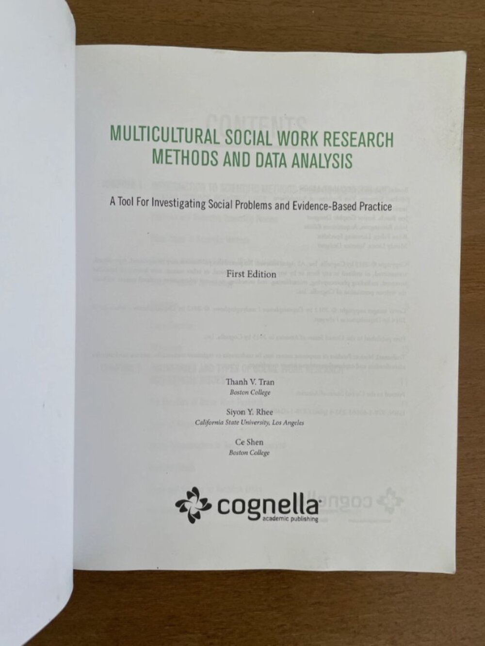 Multicultural Social Work Research Methods Data Analysis Tran 1st Ed Clean Copy - Picture 3 of 10